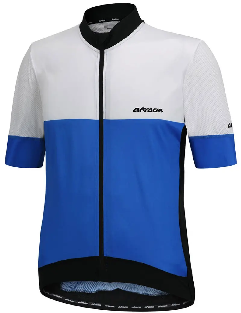 Herren Fahrradtrikot Kurzarm Pro Team Line Iii Blau-Weiss Setprodukt 1
