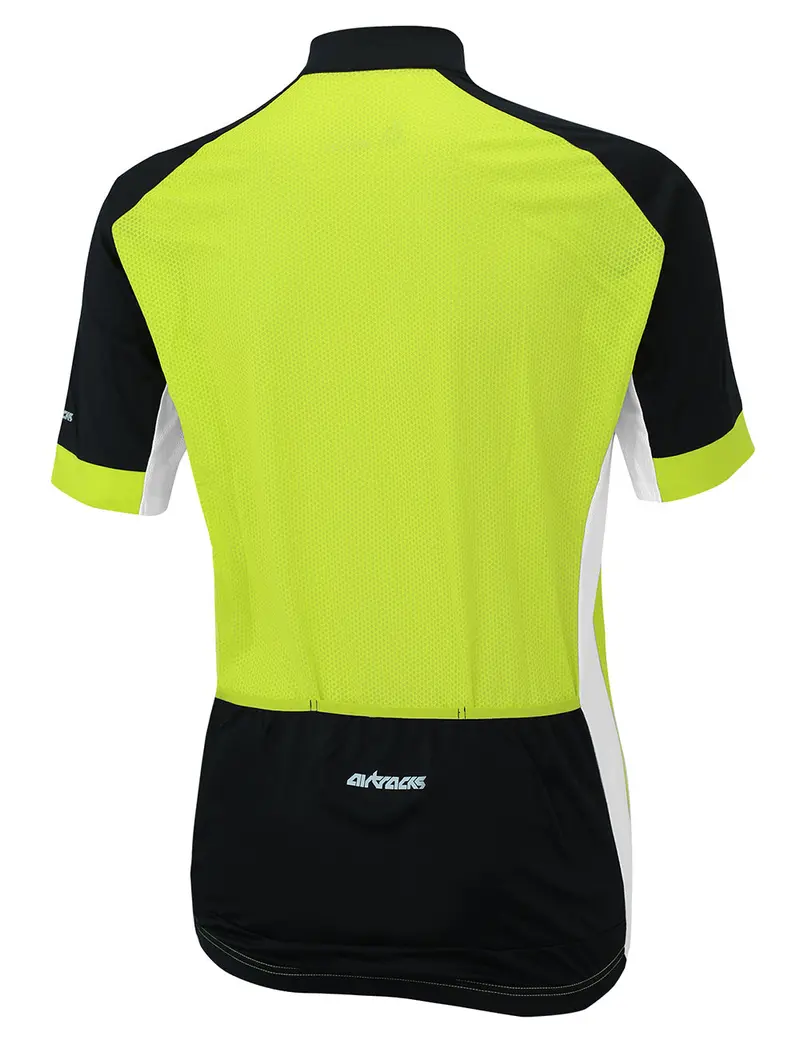 Herren Fahrradtrikot Kurzarm Pro Team Line Neon-Schwarz Setprodukt 2