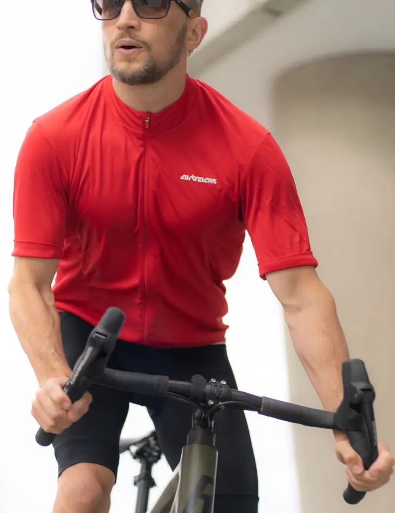 Herren Fahrradtrikot Kurzarm Radtrikot Air Tech Ii Rot 1
