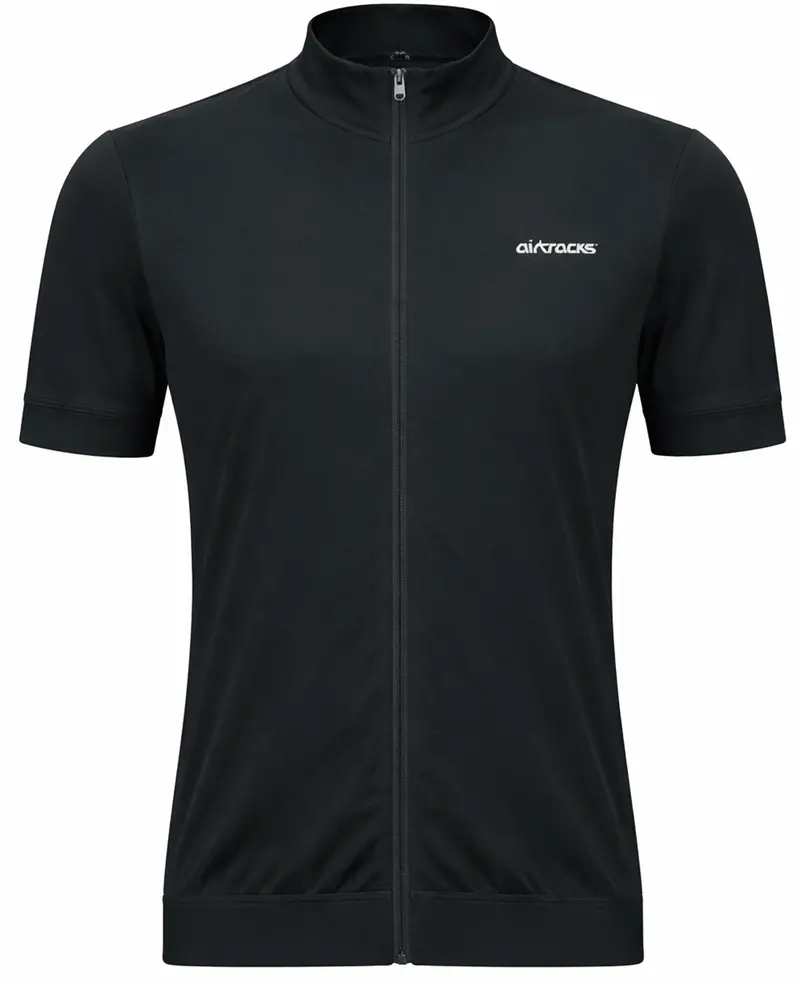 Herren Fahrradtrikot Kurzarm Radtrikot Air Tech Ii Schwarz 1