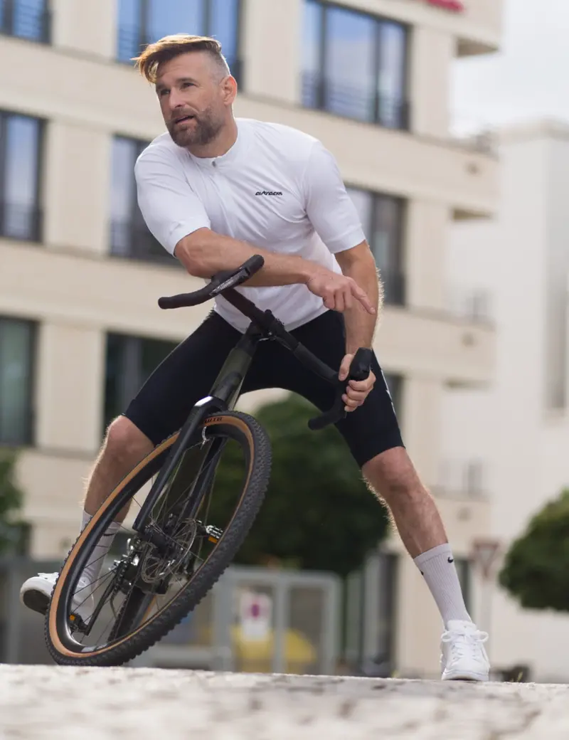 Herren Fahrradtrikot Kurzarm Radtrikot Air Tech Ii Weiß 1