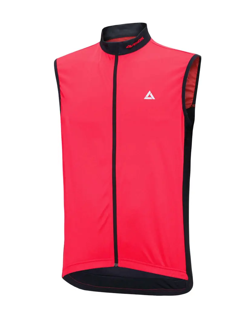 Herren Fahrradtrikot Kurzarm Radtrikot Ärmellos Comfort Line Rot Schwarz 1