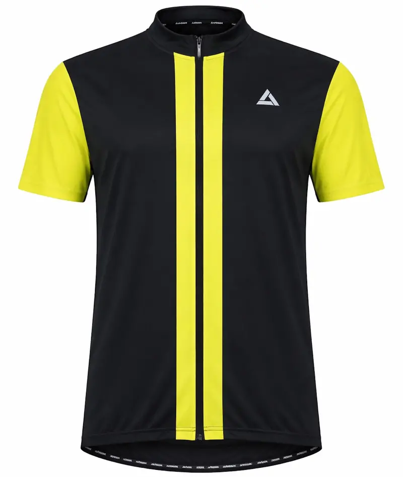 Herren Fahrradtrikot Kurzarm Radtrikot Pro Line Ii Schwarz Neon 1