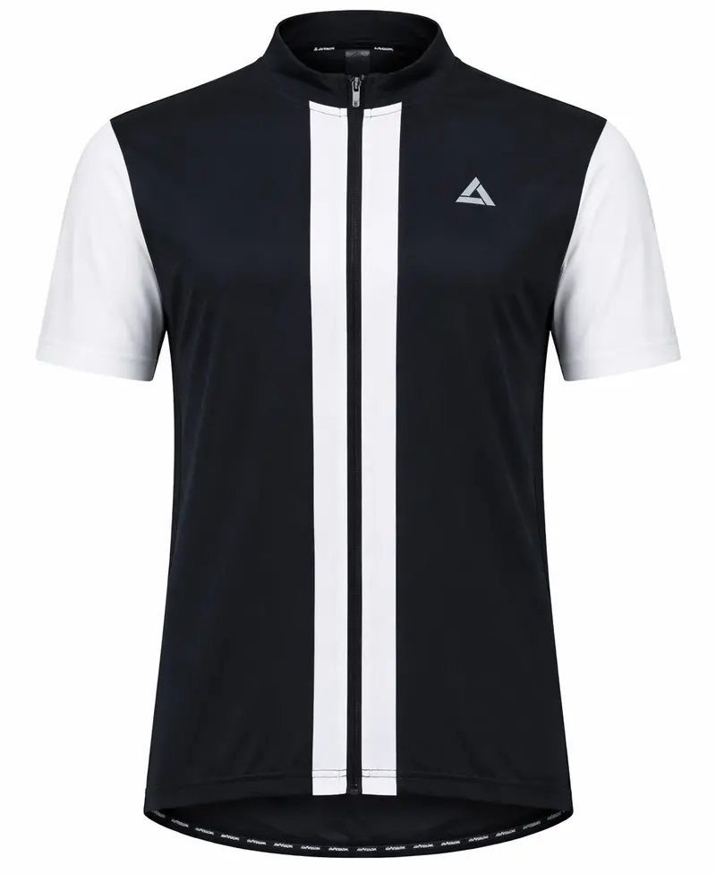 Herren Fahrradtrikot Kurzarm Radtrikot Pro Line Ii Schwarz Weiss 1