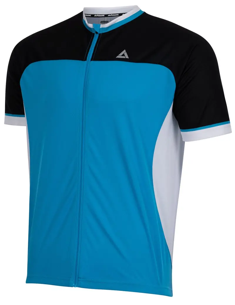 Herren Fahrradtrikot Kurzarm Radtrikot Pro T Ii Blau-Schwarz 2