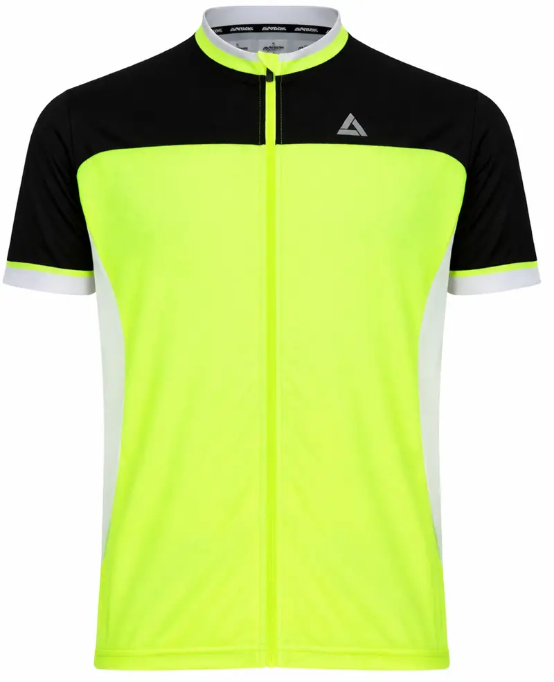 Herren Fahrradtrikot Kurzarm Radtrikot Pro T Ii Neon-Schwarz 1