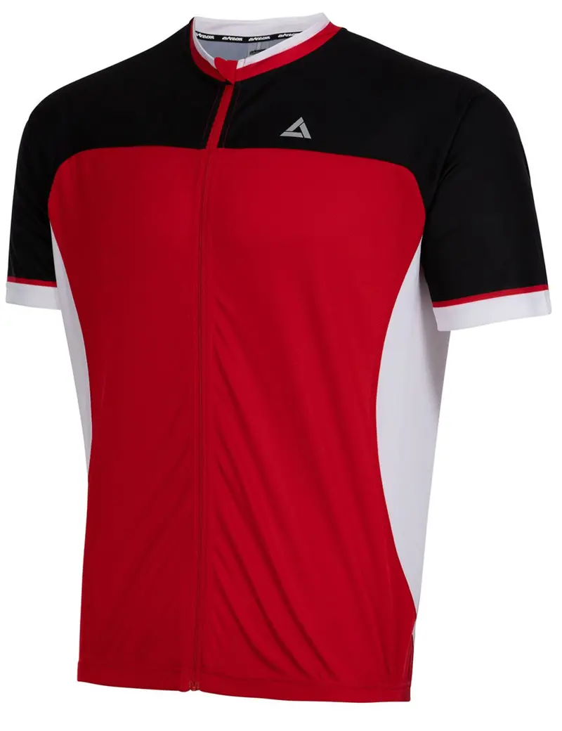 Herren Fahrradtrikot Kurzarm Radtrikot Pro T Ii Rot-Schwarz 2