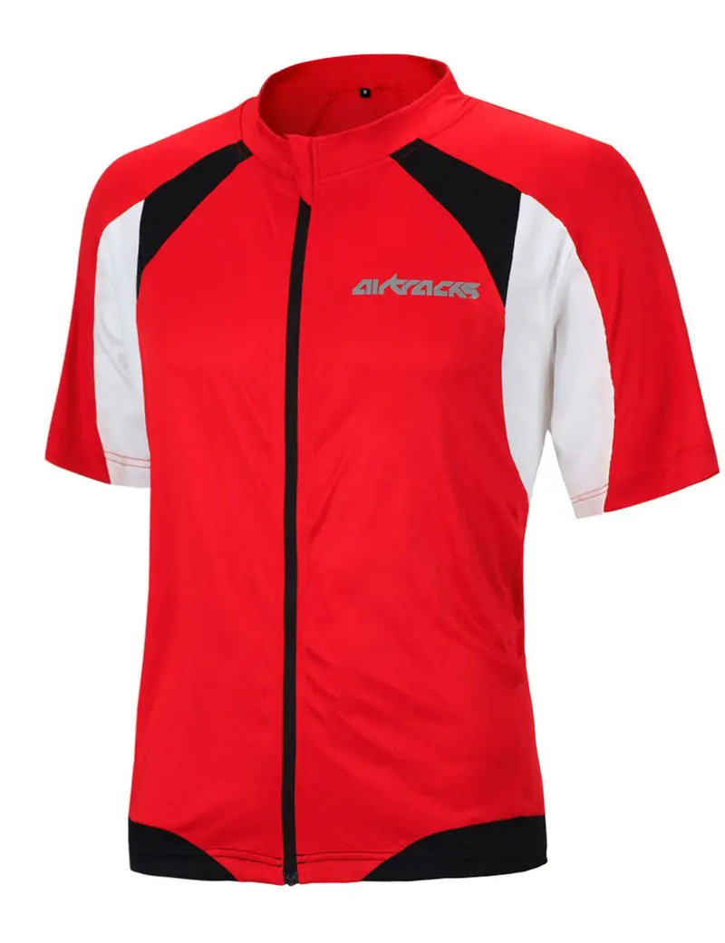 Herren Fahrradtrikot Kurzarm Radtrikot Pro T Rot 1