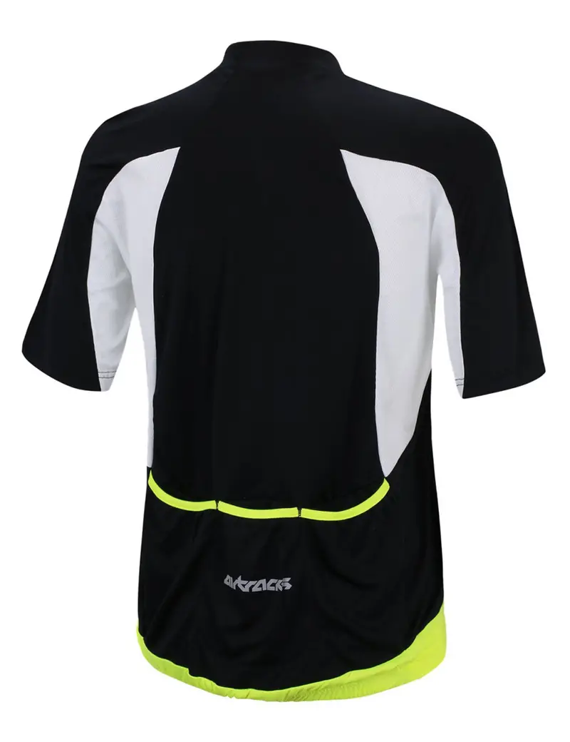 Herren Fahrradtrikot Kurzarm Radtrikot Pro T Schwarz-Weiß 2