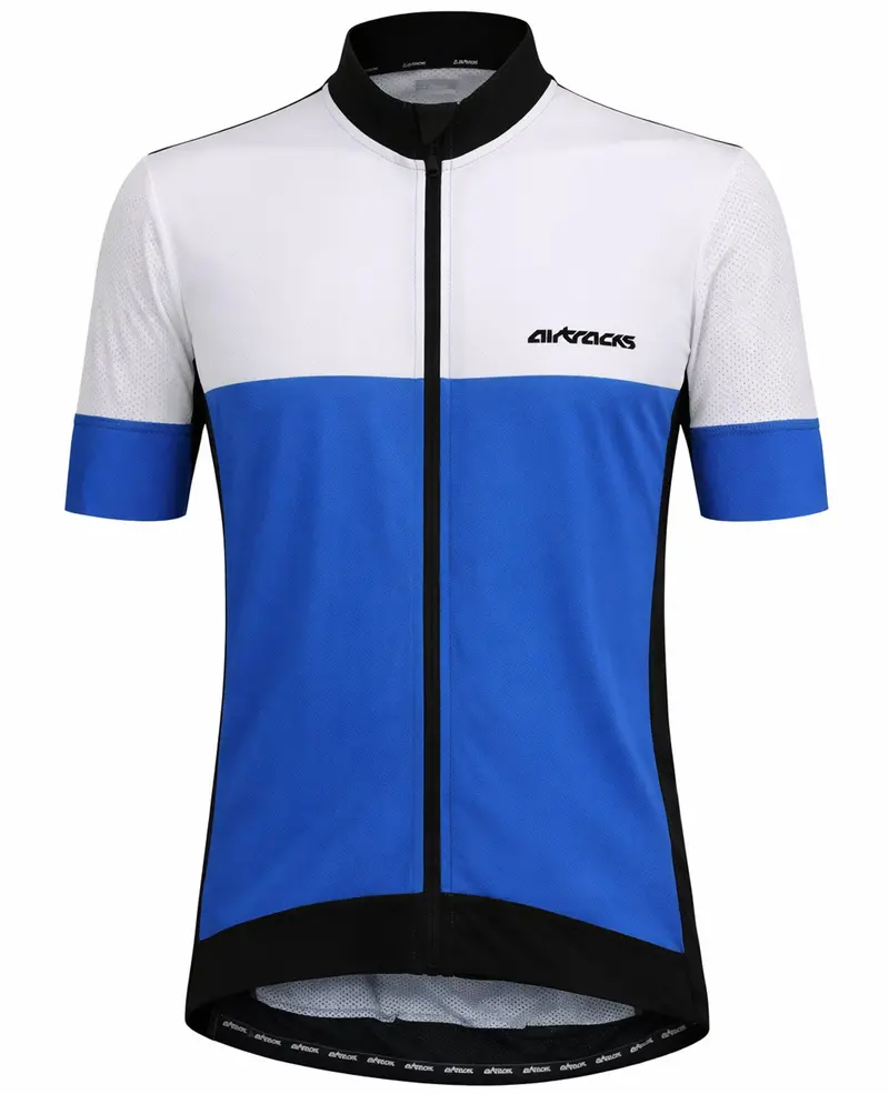 Herren Fahrradtrikot Kurzarm Radtrikot Pro Team Line Iii Blau Weiss 1