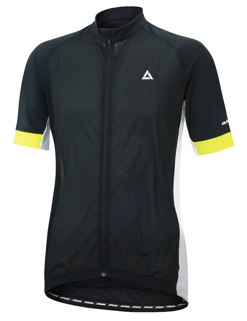 Herren Fahrradtrikot Kurzarm Radtrikot Pro Team Line Schwarz Weiss 2