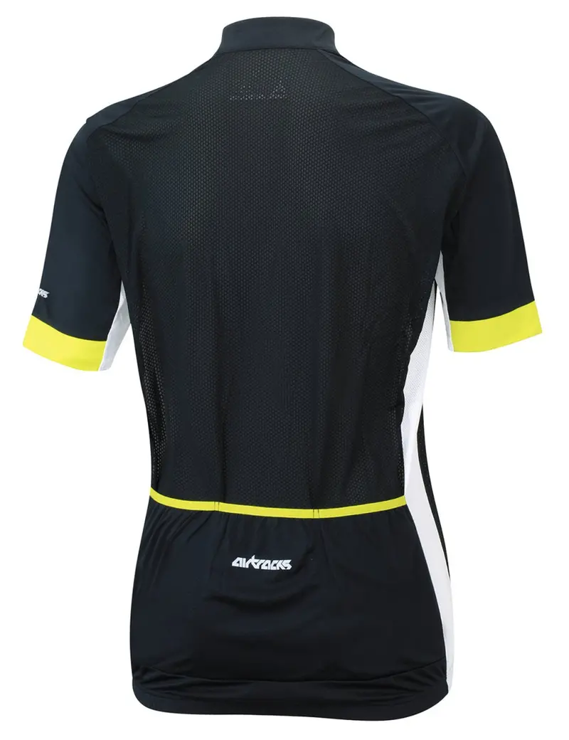 Herren Fahrradtrikot Kurzarm Radtrikot Pro Team Line Schwarz Weiss 3