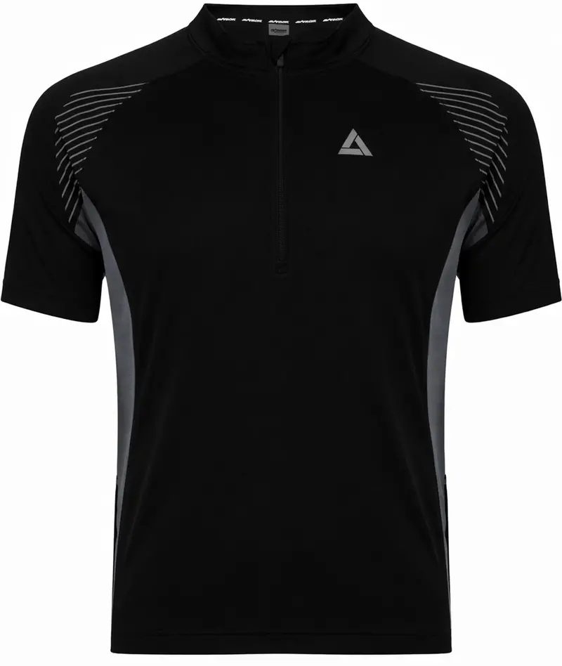Herren Fahrradtrikot Kurzarm Radtrikot Team Ii Schwarz-Grau 1