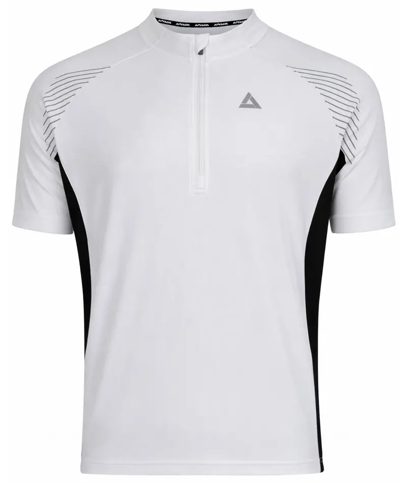 Herren Fahrradtrikot Kurzarm Radtrikot Team Ii Weiss-Schwarz 1
