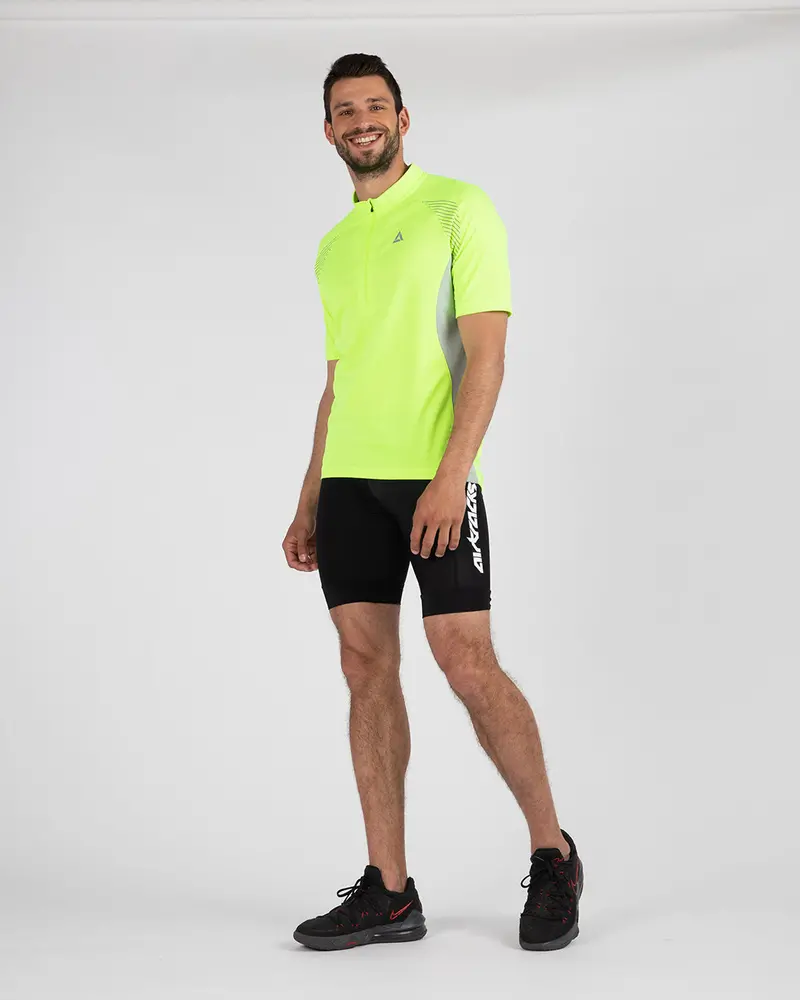 Herren Fahrradtrikot Kurzarm Team Ii  Neon-Grau Setprodukt 1