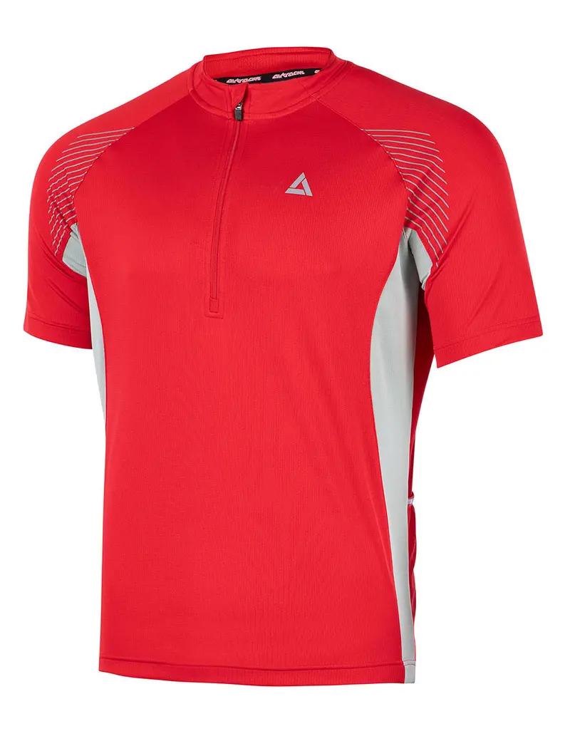 Herren Fahrradtrikot Kurzarm Team Ii Rot-Grau Setprodukt 2