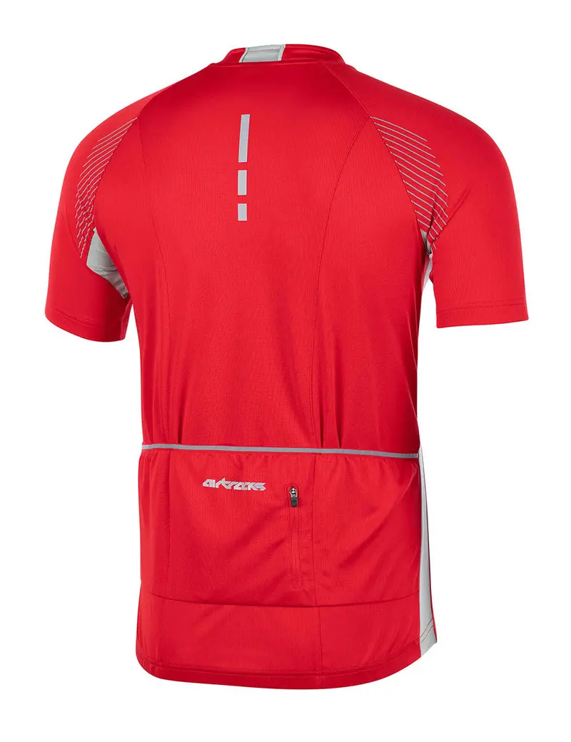 Herren Fahrradtrikot Kurzarm Team Ii Rot-Grau Setprodukt 3