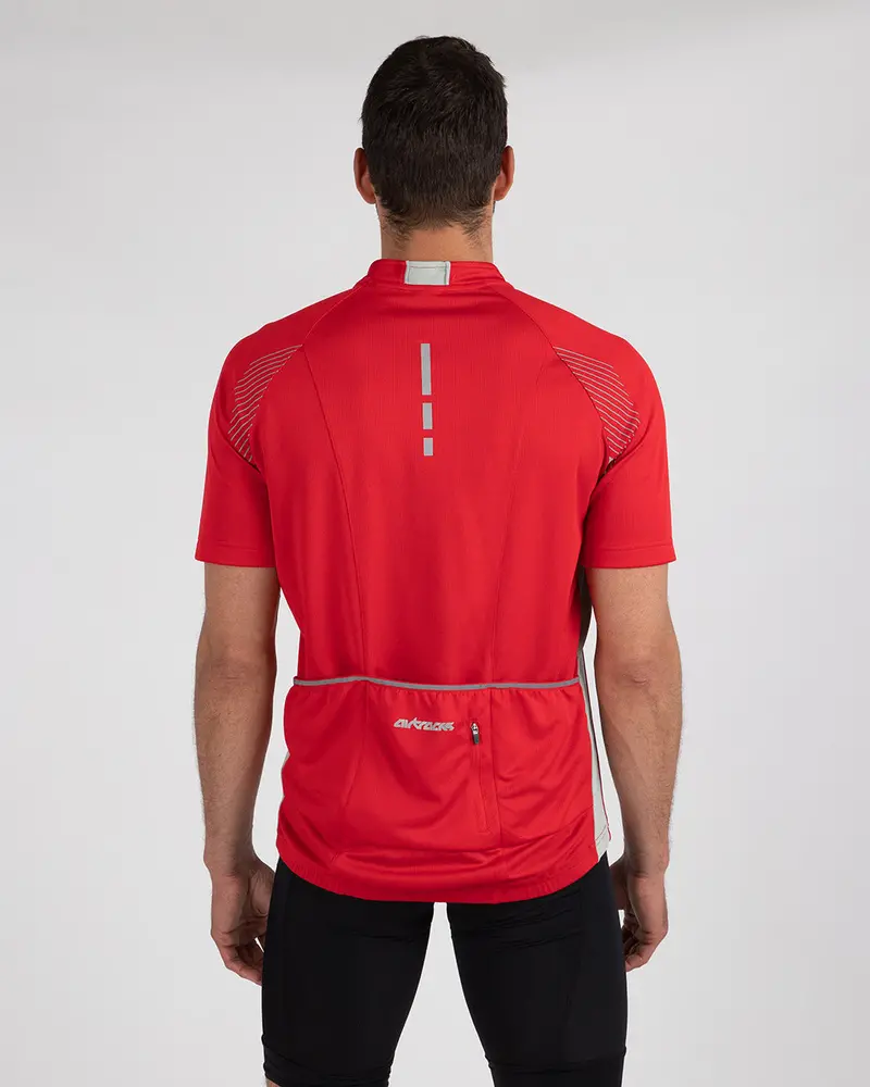 Herren Fahrradtrikot Kurzarm Team Ii Rot-Grau Setprodukt 6