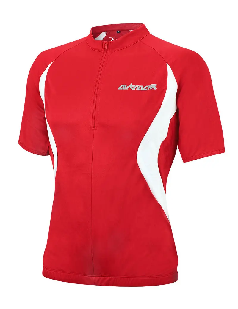 Herren Fahrradtrikot Kurzarm Team Rot Setprodukt 1