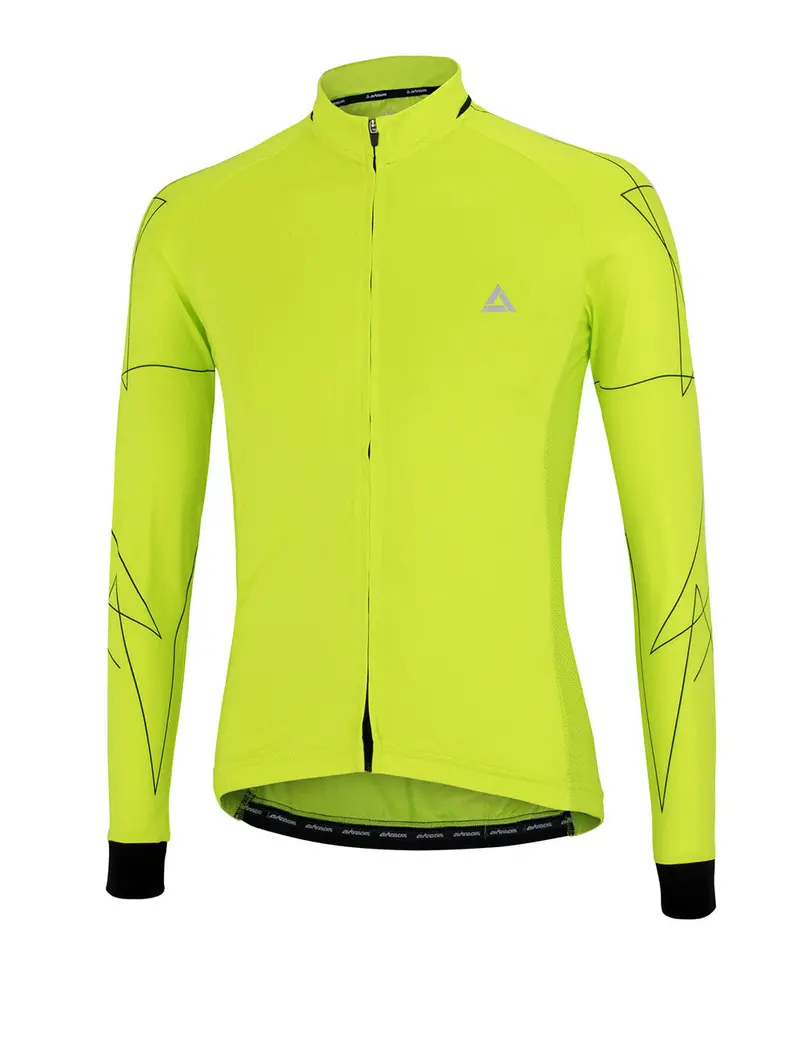 Herren Fahrradtrikot Langarm Pro Line Neon Setprodukt 1