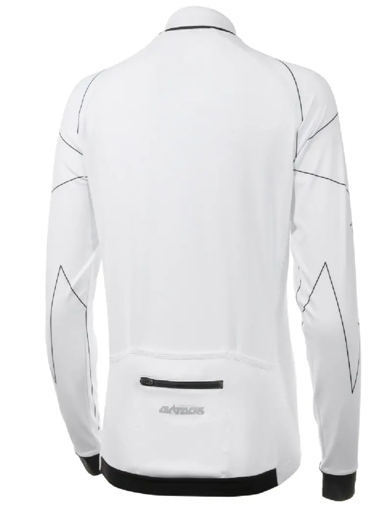 Herren Fahrradtrikot Langarm Pro Line Weiss 2
