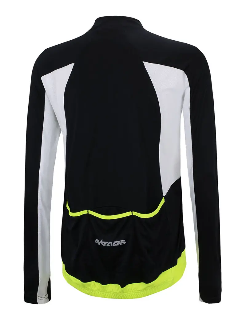 Herren Fahrradtrikot Langarm Pro T Schwarz-Weiß Setprodukt 2