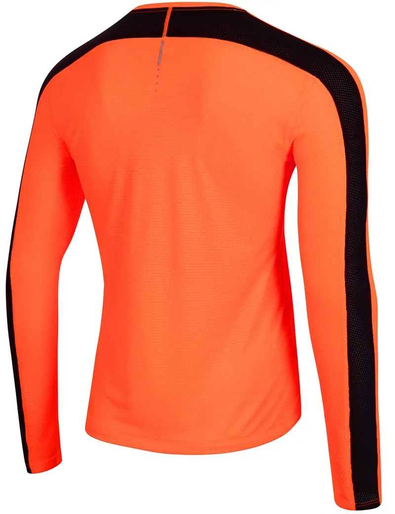 Herren Funktions Laufshirt Langarm Pro Line Orange-Schwarz Setprodukt 3