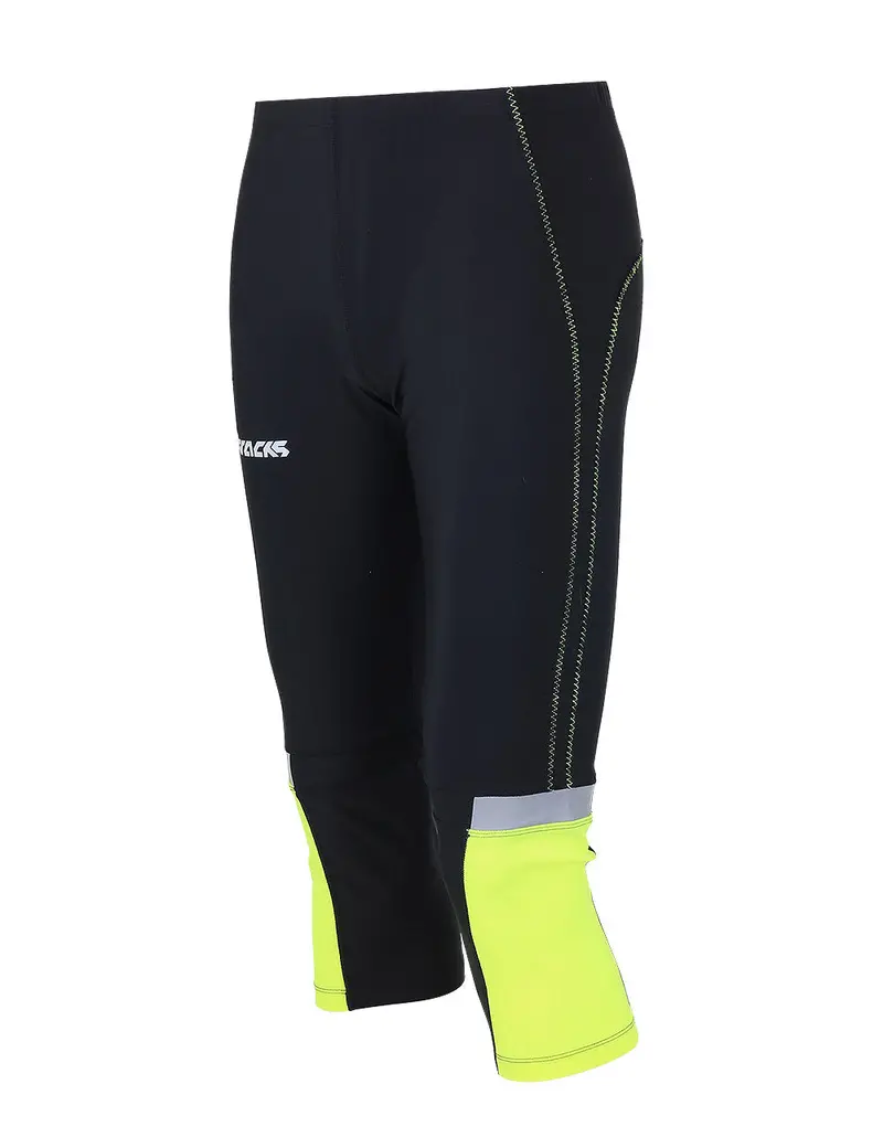 Herren Laufhose Tight 3-4 Lang Neon 1