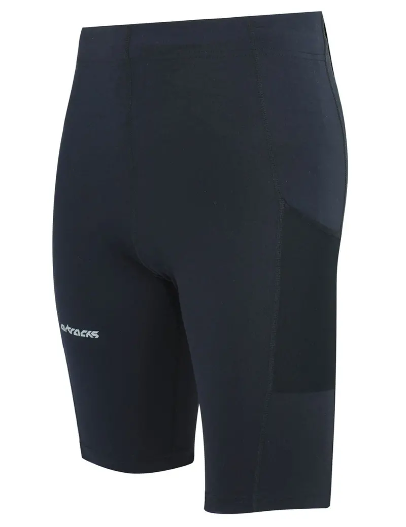 Herren Laufhose Tight Kurz Pro Team Schwarz 1