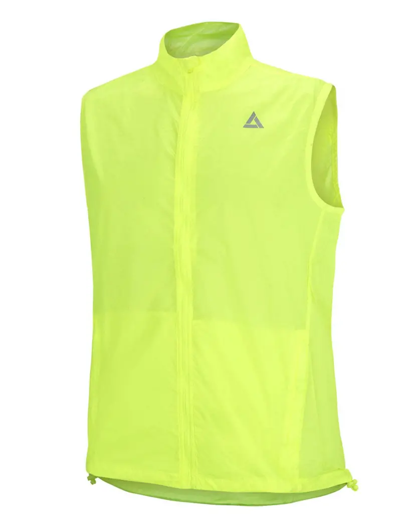 Herren Leichte Windweste Fahrradweste - Laufweste Comfort Line Neon 1