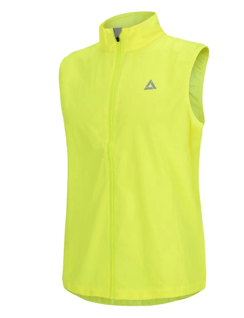 Herren Leichte Windweste Fahrradweste - Laufweste Pro Line Neon 1