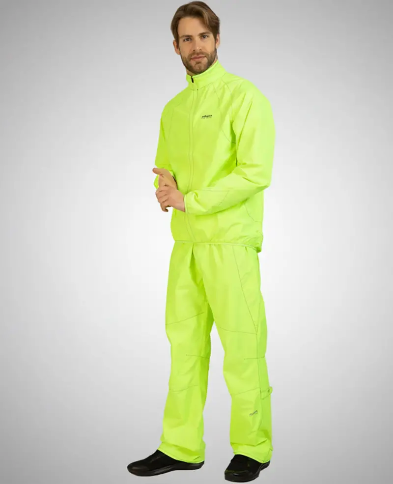 Herren Regenhose - Fahrradhose Lang Comfort Line Neon 1