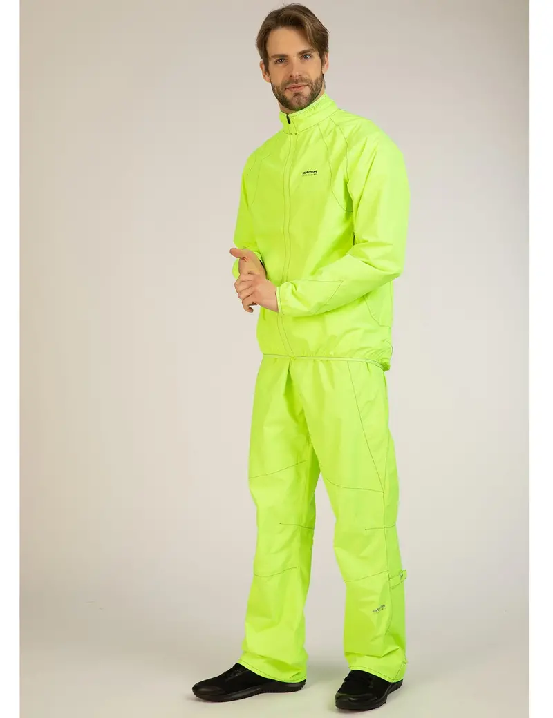 Herren Regenhose / Fahrradhose Lang Comfort Line Neon Setprodukt 1