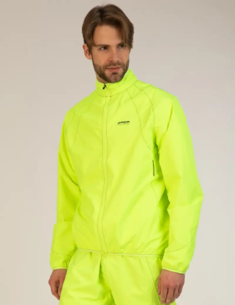 Herren Regenjacke - Fahrradjacke Comfort Line Neon 1