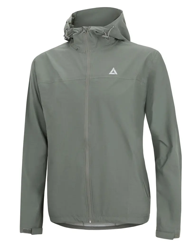 Herren Regenjacke / Fahrradjacke Mit Kapuze Pro Line Grau Setprodukt 1