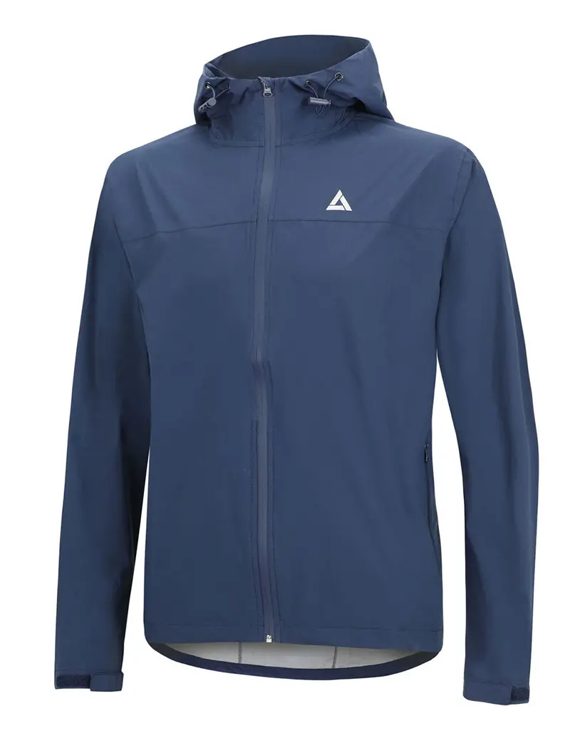 Herren Regenjacke / Fahrradjacke Mit Kapuze Pro Line Navy Blau Setprodukt 1
