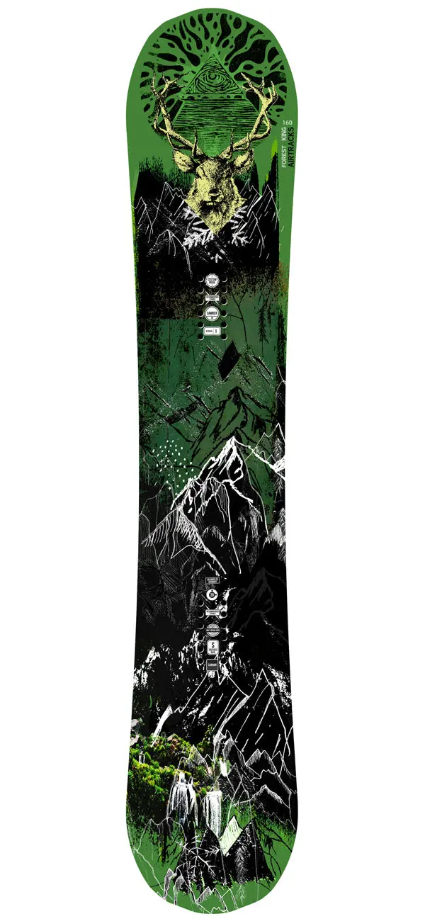 Herren Snowboard Forest King Carbon Hybrid Rocker 2