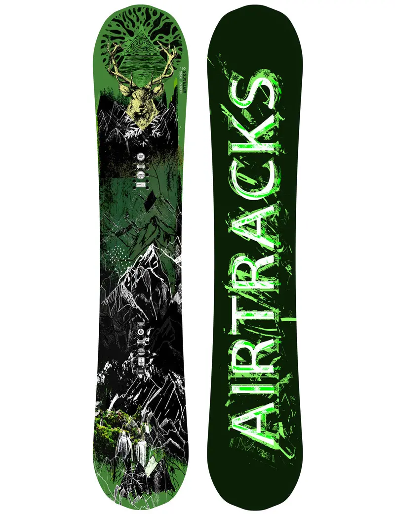 Herren Snowboard Forest King Carbon Hybrid Rocker Setprodukt 1