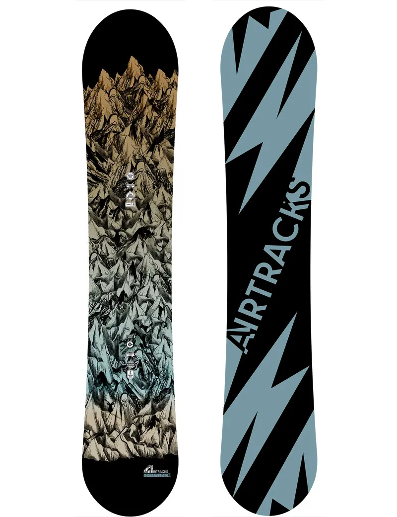 Herren Snowboard  Mountain Lines Zero Rocker Wide Setprodukt 1