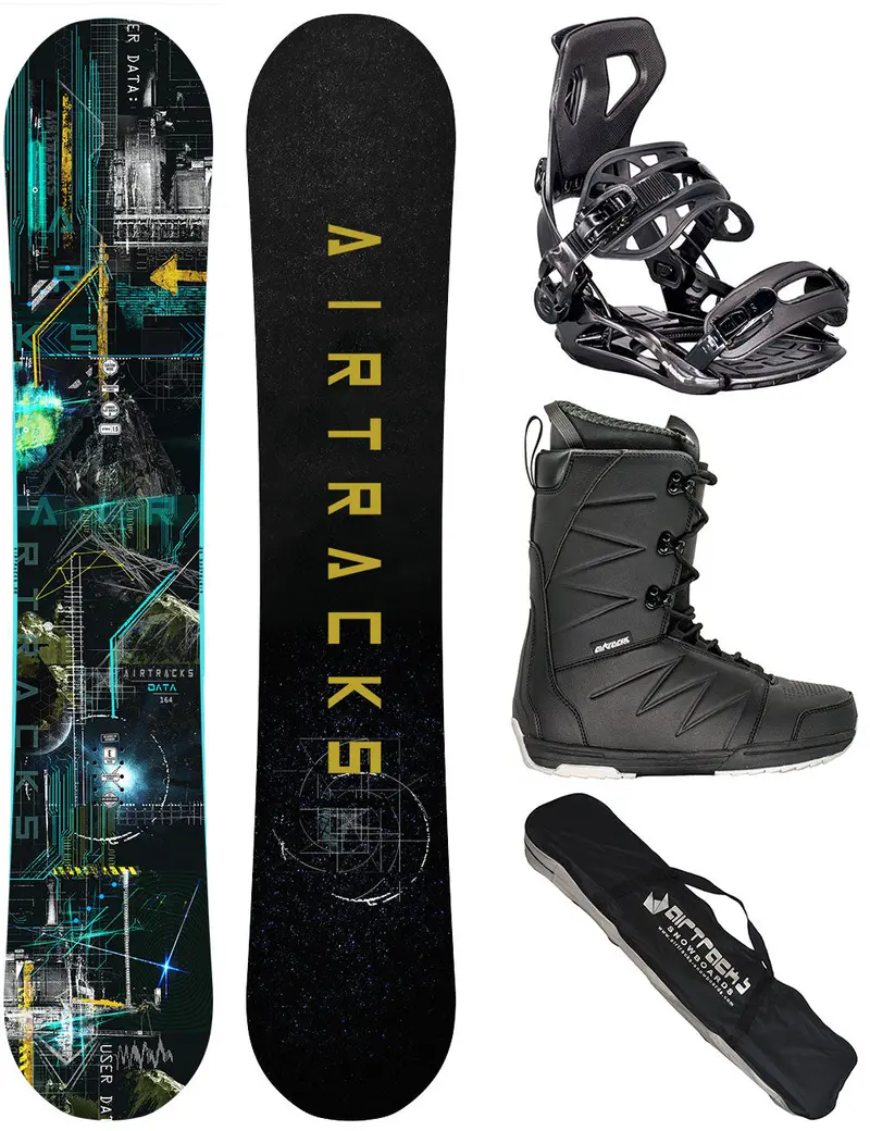Herren Snowboard Set  Data + Bindung Master Me + Boots Star + Sb Bag 1