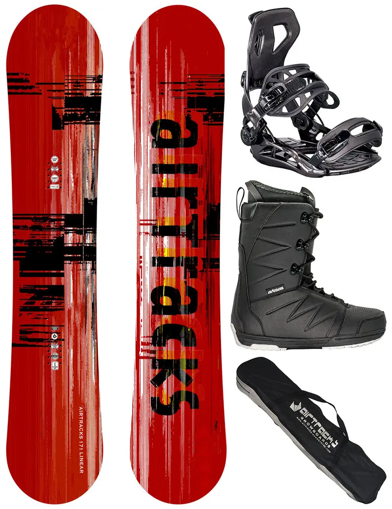 Herren Snowboard Set Linear + Bindung Master Me + Boots Star + Sb Bag 1