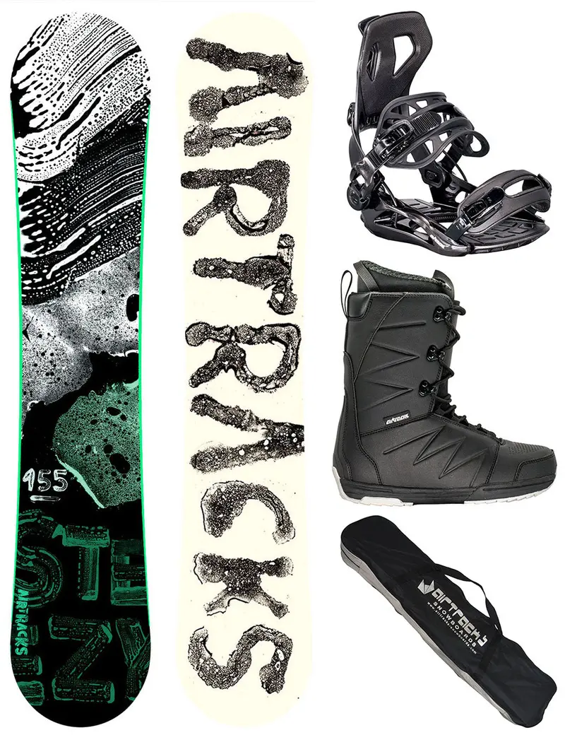 Herren Snowboard Set Steeze + Bindung Master Me + Boots Star + Sb Bag 1