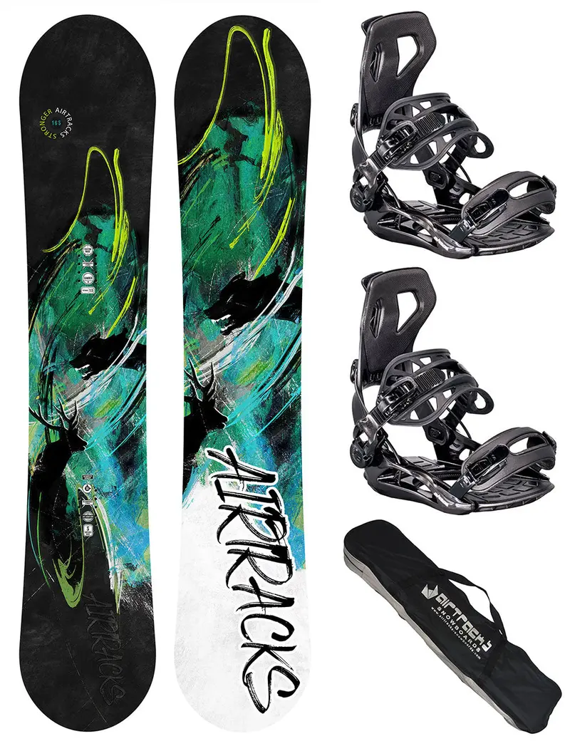 Herren Snowboard Set Stronger + Bindung Master Me + Sb Bag 1