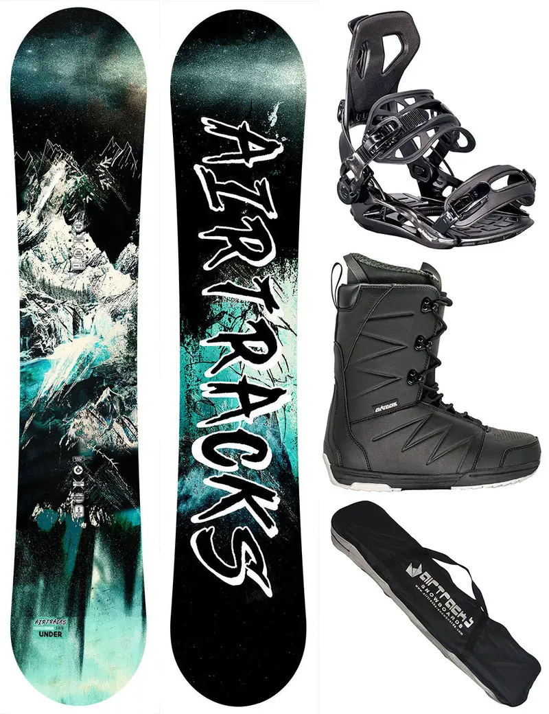 Herren Snowboard Set Under + Bindung Master Me + Boots Star + Sb Bag 1