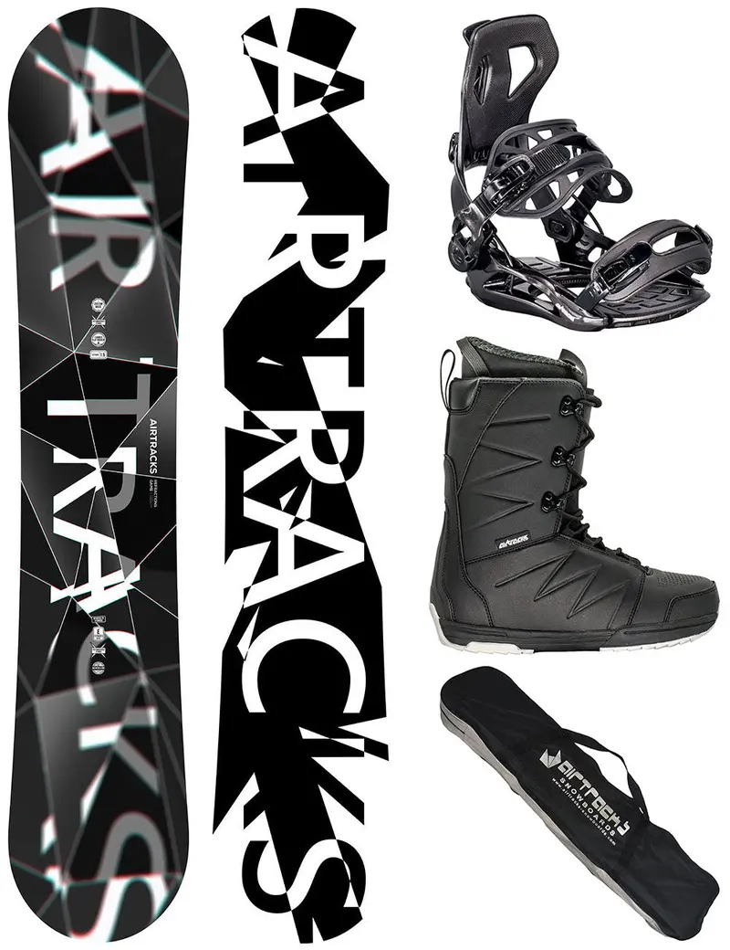 Herren Snowboardset Refractions Game Camber Wide + Bindung Master Pro Me + Boots Star Black + Sb Bag 1
