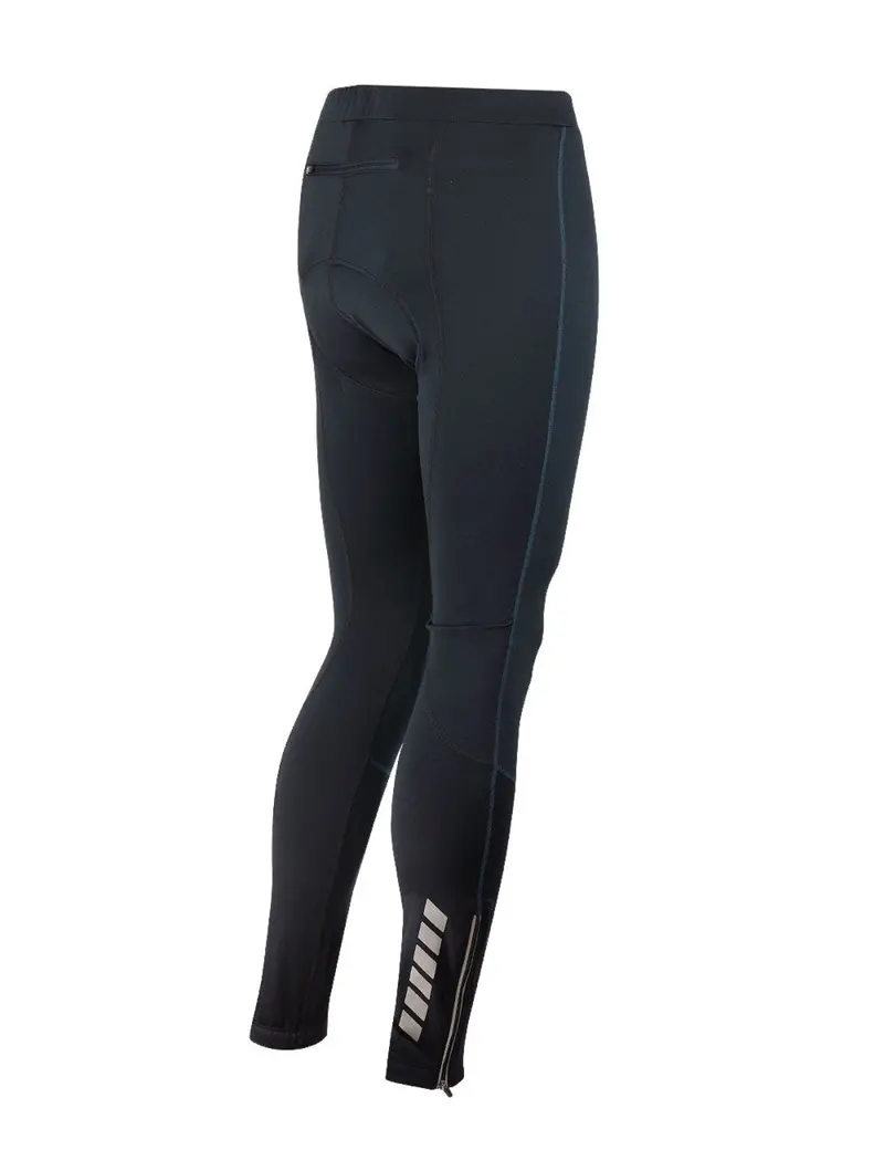 Herren Thermo Fahrradhose Lang Pro Schwarz-Blau 2