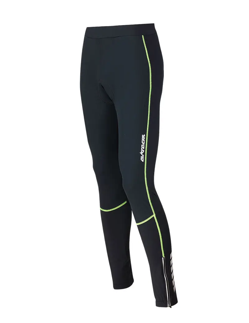 Herren Thermo Fahrradhose Lang Pro Schwarz-Neon Setprodukt 1