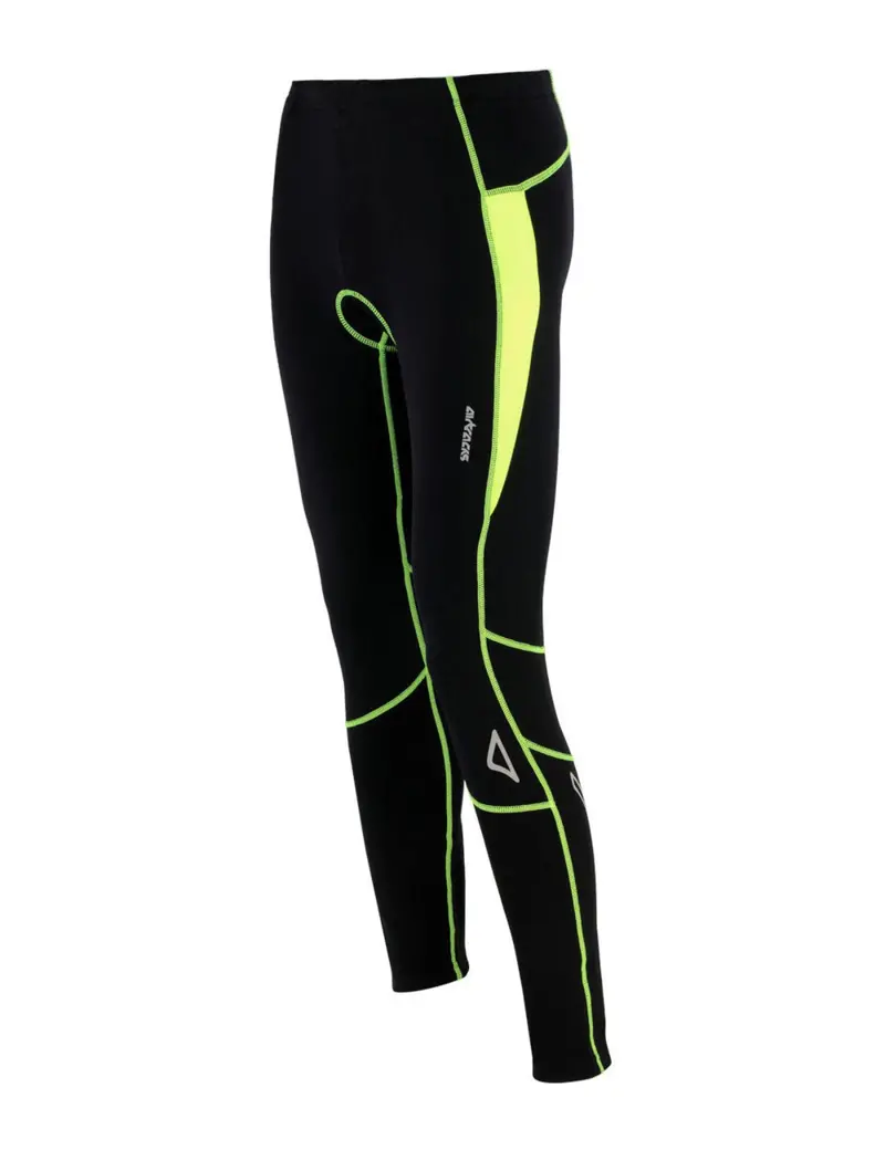 Herren Thermo Fahrradhose Pro T Schwarz Neon 1