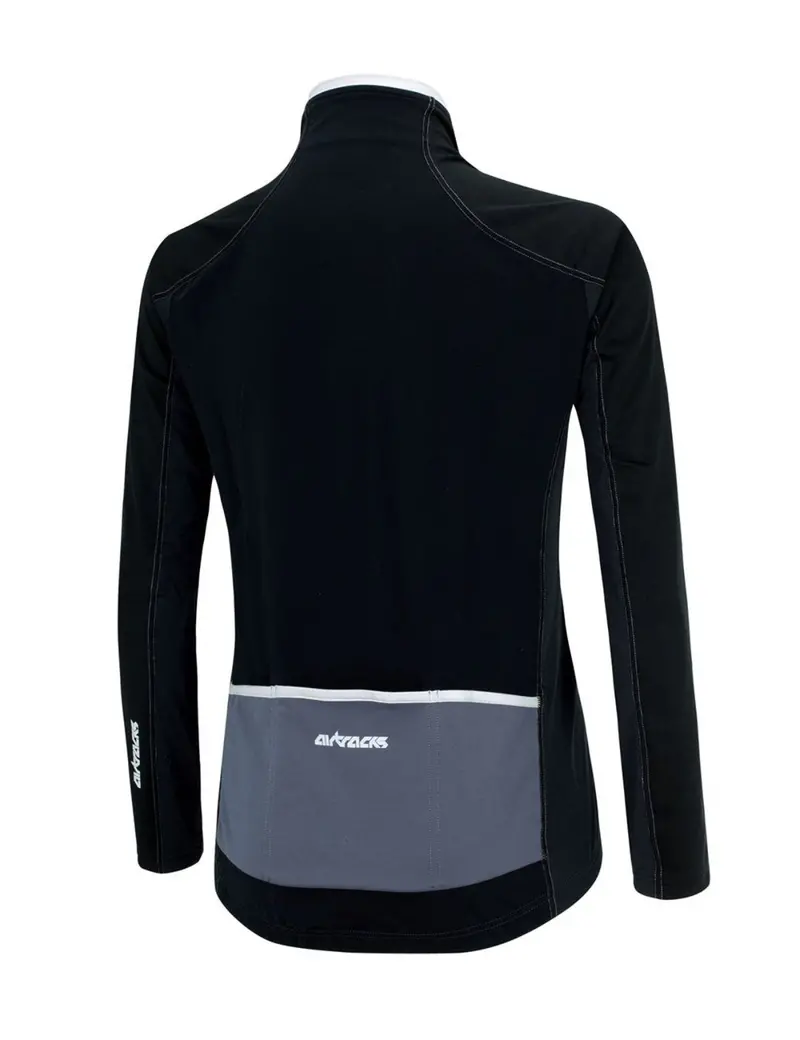 Herren Thermo Fahrradjacke Comfort Line Schwarz Grau 3