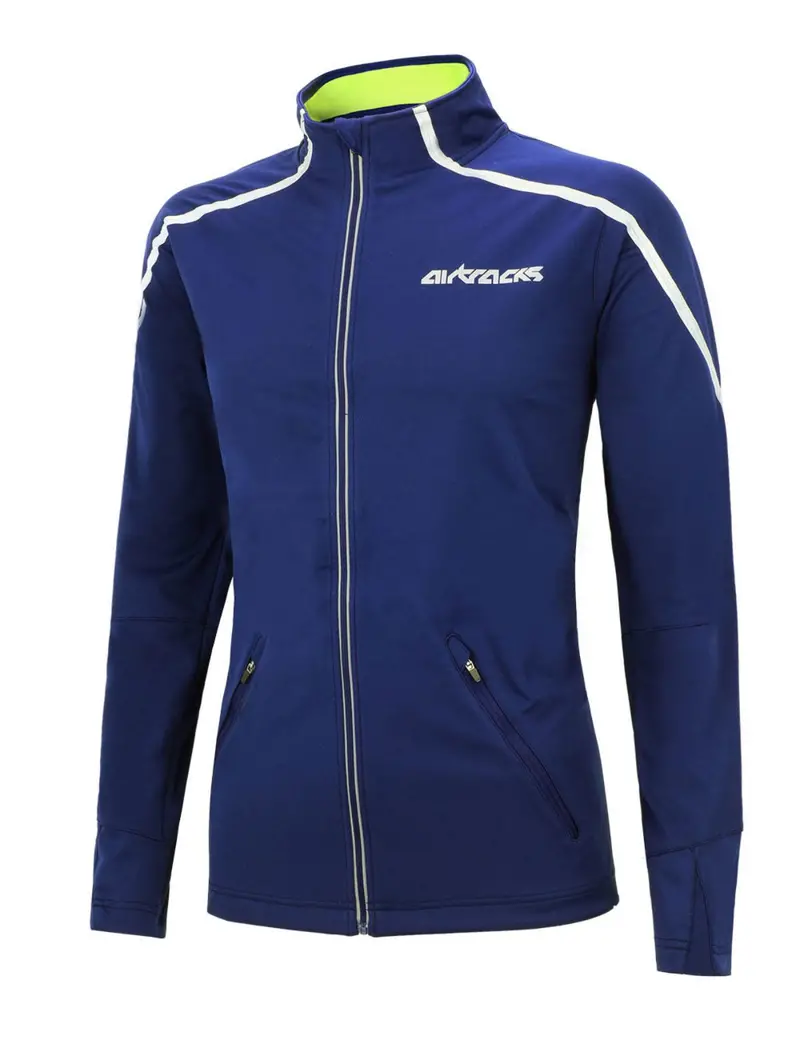 Herren Thermo Fahrradjacke - Laufjacke Air Tech Blau 3